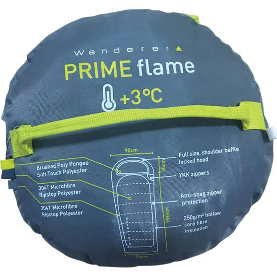 Wanderer PrimeFlame +3C Hooded Sleeping Bag