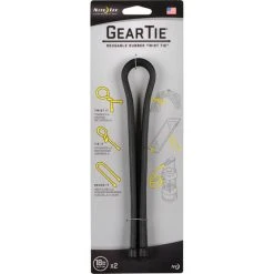 Nite Ize Black 18” Gear Tie - Two Pack