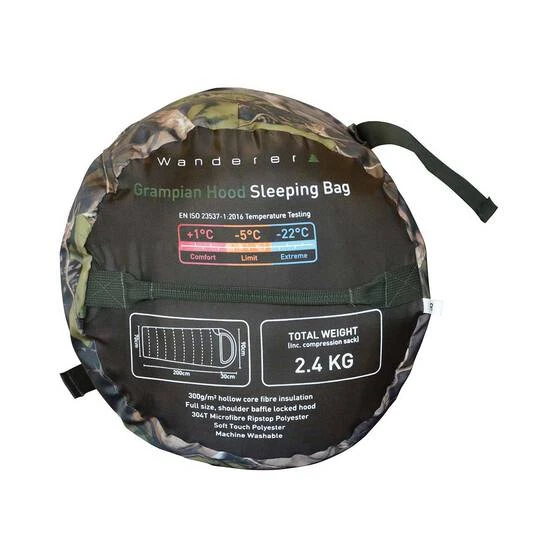 Wanderer Grampian +1C Hooded Sleeping Bag 6 Wanderer Grampian +1C Hooded Sleeping Bag - Image 4