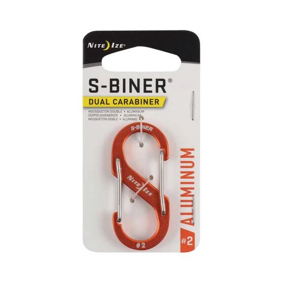 Nite Ize S Biner Dual Carabiner Aluminium No.2 Orange 3 Nite Ize S Biner Dual Carabiner Aluminium No.2 Orange