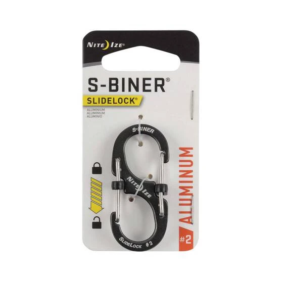 Nite Ize S Biner SlideLock Aluminium No.2 Charcoal 3 Nite Ize S Biner SlideLock Aluminium No.2 Charcoal