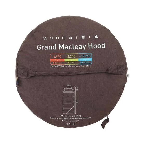 Wanderer Grand Macleay +6.9C Cotton Hooded Sleeping Bag - Image 6