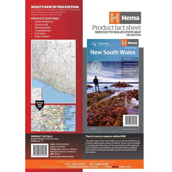 Hema New South Wales State Map 4 Hema New South Wales State Map - Image 3