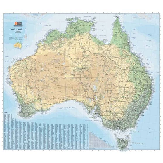 Hema Australia Road And Terrain Map - Image 2