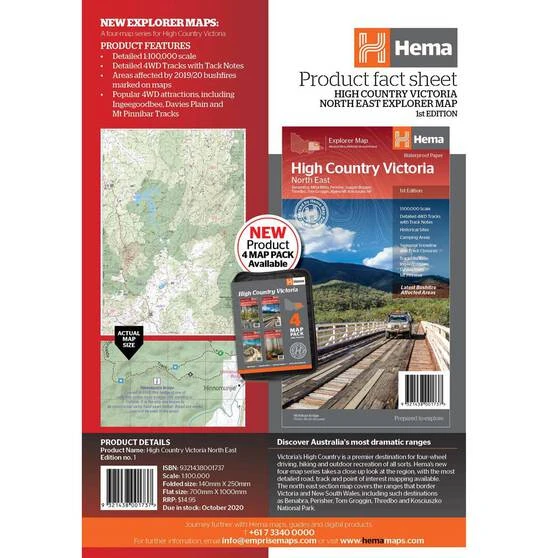 Hema High Country Vic - North East Map