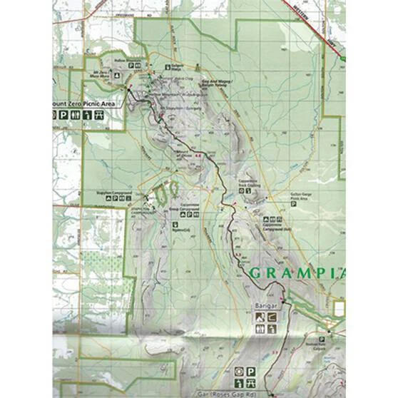 PARKS VICTORIA Meridian Maps Northern Day Walks Grampian National Park