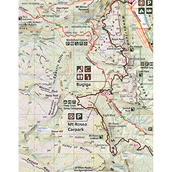 PARKS VICTORIA Meridian Maps Wonderland/Central Day Walks Grampians National Park