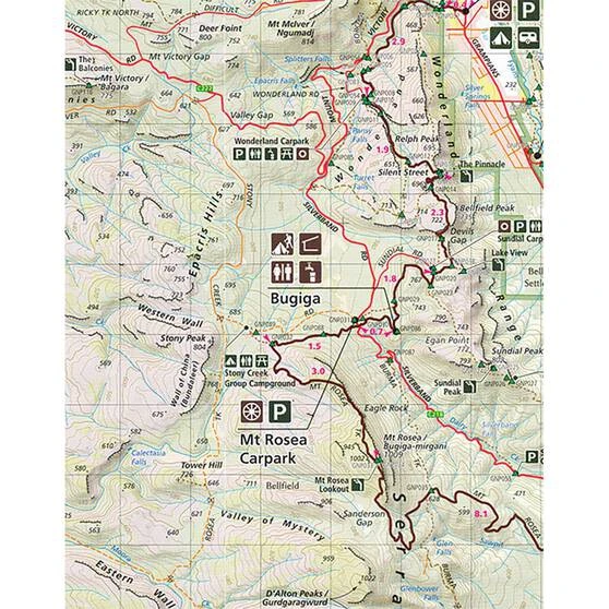 PARKS VICTORIA Meridian Maps Wonderland/Central Day Walks Grampians National Park - Image 2