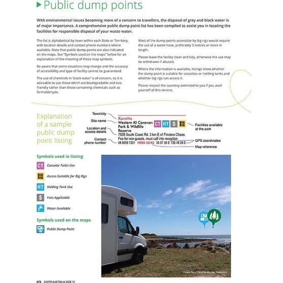 Hema Camps 12 Australia Wide Free & Budget Campsite Book - B4 Easy To Read 10 Hema Camps 12 Australia Wide Free & Budget Campsite Book - B4 Easy To Read - Image 8